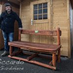 Panca di legno Riccardo il Giardiniere Orvieto