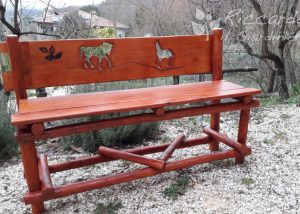 Arredo giardino Riccardo il Giardiniere Panca fatta a mano